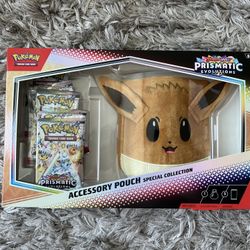 Pokemon Scarlet & Violet Prismatic Evolutions Evee Accessory Pouch Special Collection Box
