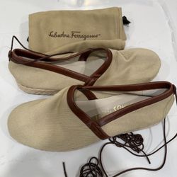 Salvatore Ferragamo Toms Style Canvas Shoe MENS 11.5