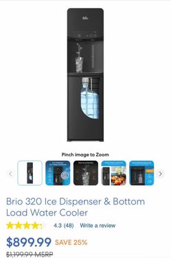 Brio 320 Ice Dispenser & Bottom Load Water Cooler