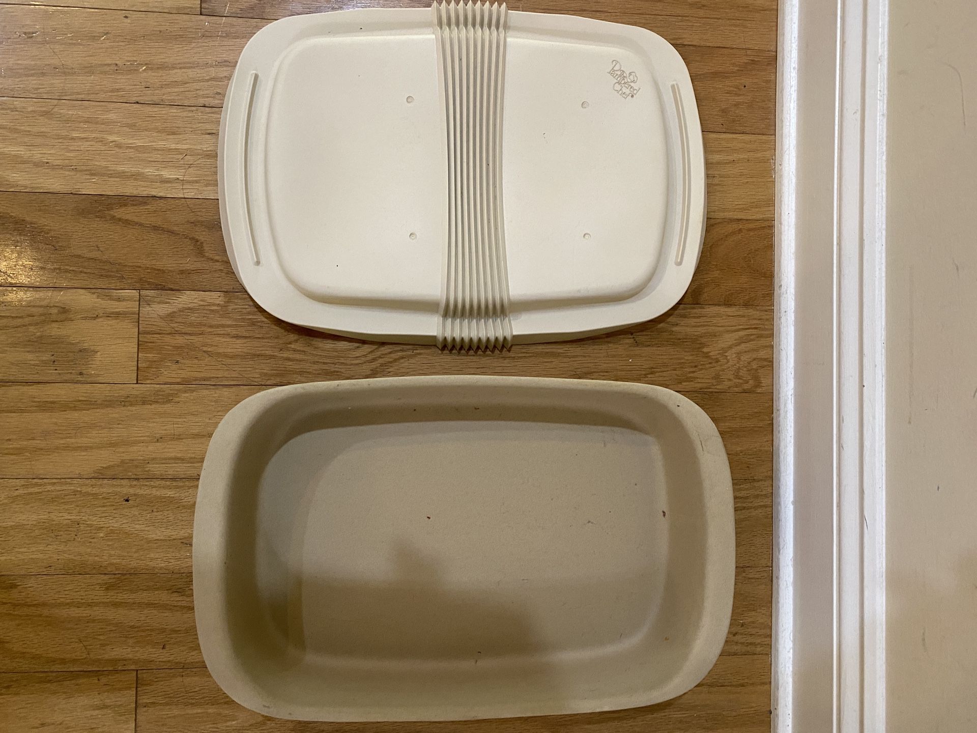 PAMPERED CHEF STONEWARE 9 X15 RECTANGLE LASAGNA CAKE BAKING PAN FAMILY HERITAGE