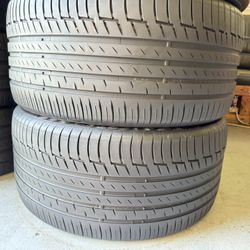 Two Premium Tires 315/35/22 Continental Premium Contact 6 Runflats With 85-90% Left BMW X7•BUY NOW PAY LATER•