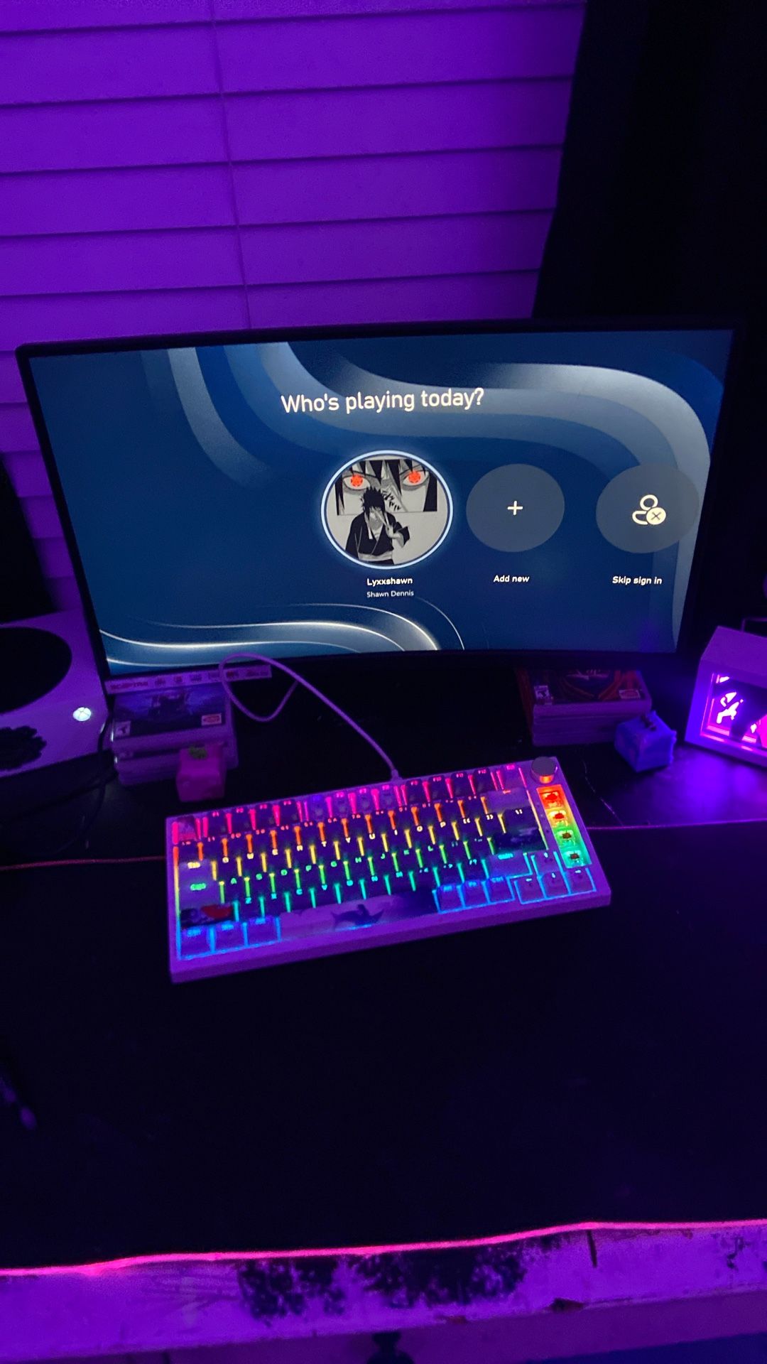 Monitor +keyboard And Mousepad