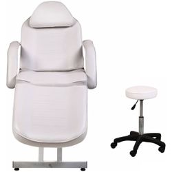 Massage/spa table with stool