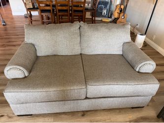 Love Seat Sofa & Large Ottoman Free