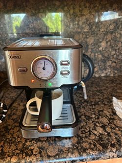 Gevi Stainless Steel Espresso Machine with Milk Frother