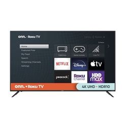 70” ONN ROKU SMART UHD LED TV (used)