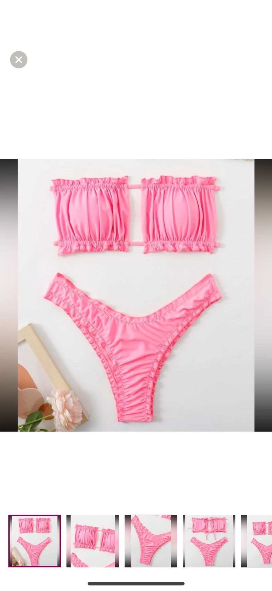 Two Piece Pink Bikini Size M