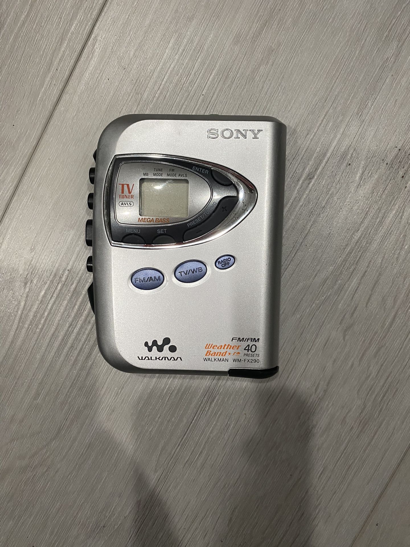 Vintage SONY WALKMAN WM - FX290  AM FM WEATHER  CASETTE TAPE  