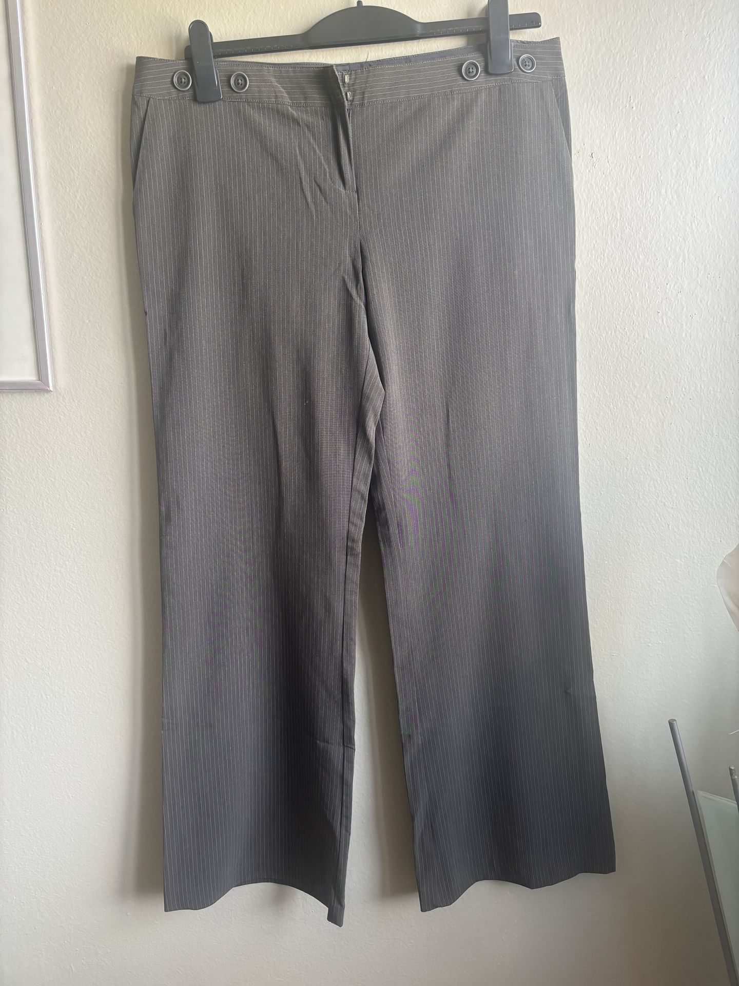 Zinc Size 13 Gray Pinstripe Pants
