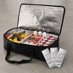 NEW 27x15x7 Car Storage Organizer  Insulated Leak proof Portable Cooler Groceries Cooling Carrying Bag Good For Teslas 