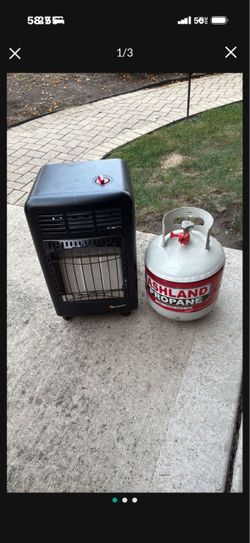MR HEATER 18,000btu Propane Cabinet Heater w/Full Tank