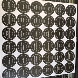 Label Stickers For Seasoning 