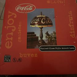 Coca Cola Stained Glass Lamp-2 Available 