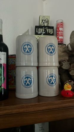 Hackerbräu München Ceramic Beer Steins Set of 4