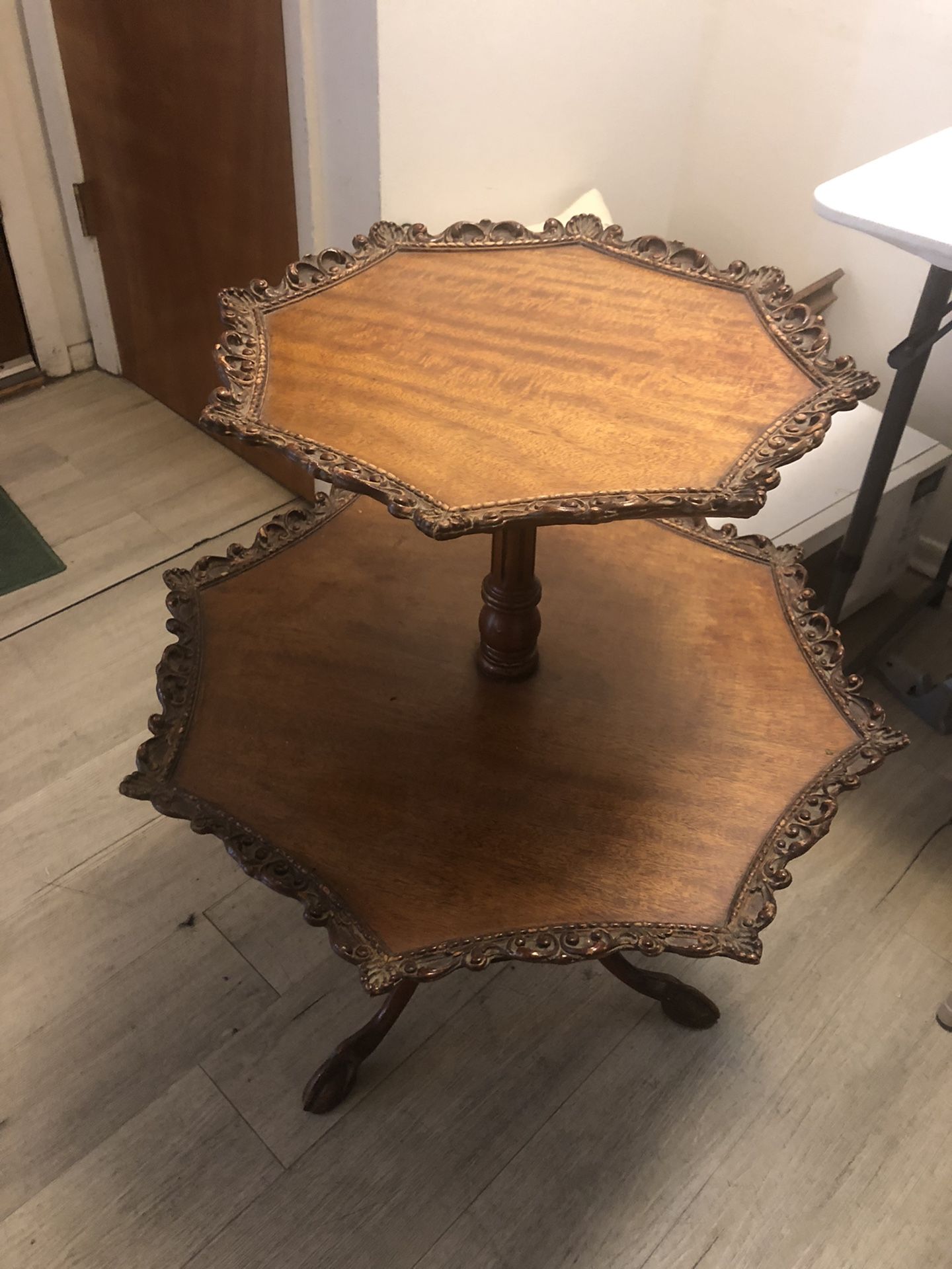 Antique French 2 Tier Table Excellent Condition