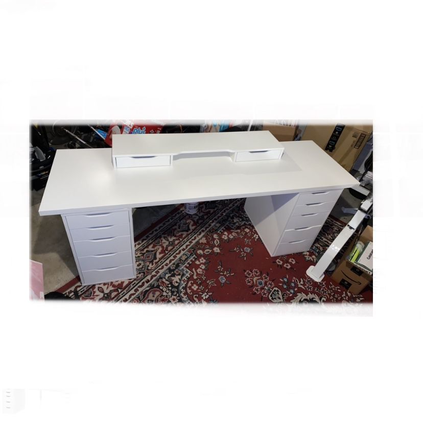 Ikea Desk/vanity-alex Drawers