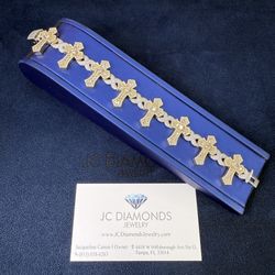 Bracelet Diamonds 💎 Cross 10k Vs Diamonds Real 