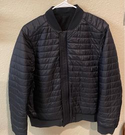 Lululemon  Black Quilted Puffer Bomber Jacket Small