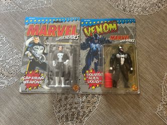 Punisher & Venom ToyBiz 1993 Action Figures NIB