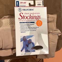 Compression Stockings Thigh High 30-40mmHg Size Large 