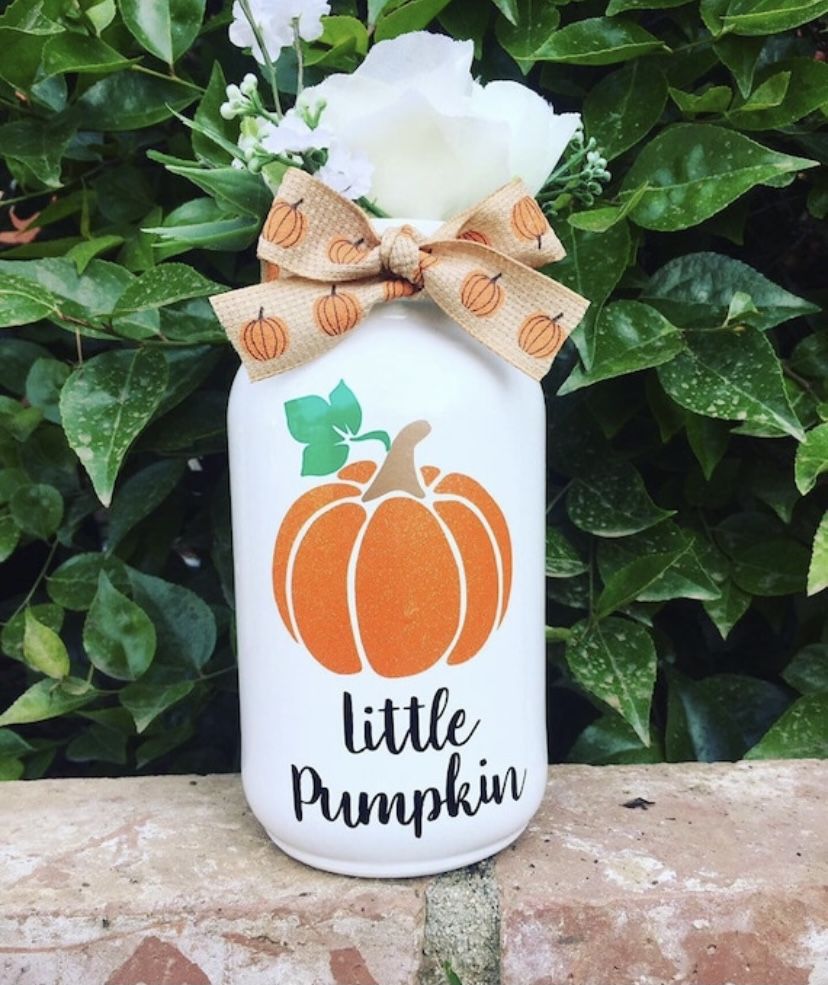 Little Pumpkin Mason Jar Decor