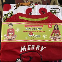 Grinch Pjs Sz 6