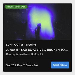 Junior H Tickets