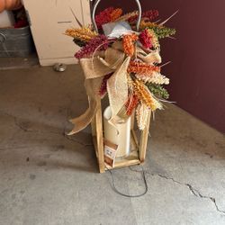 Fall Candle With Light 