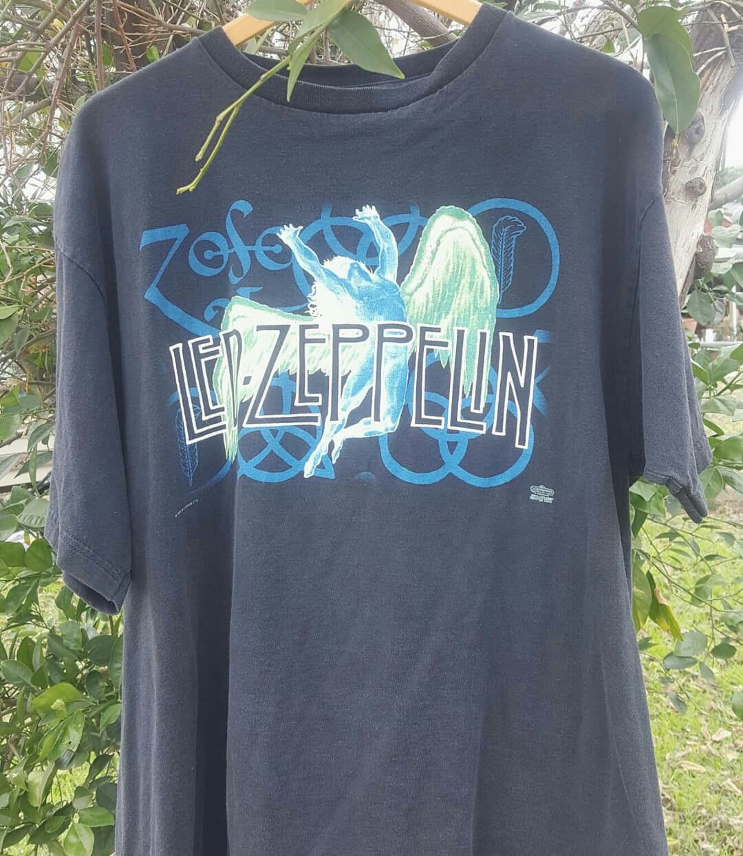 Vintage rare Official Led Zeppelin Concert Tour Band T-Shirt in great condition .