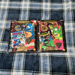 1997 MARVEL Famous Cover Series GREEN GOBLIN and CAPTAIN AMERICA 8 inch action figure