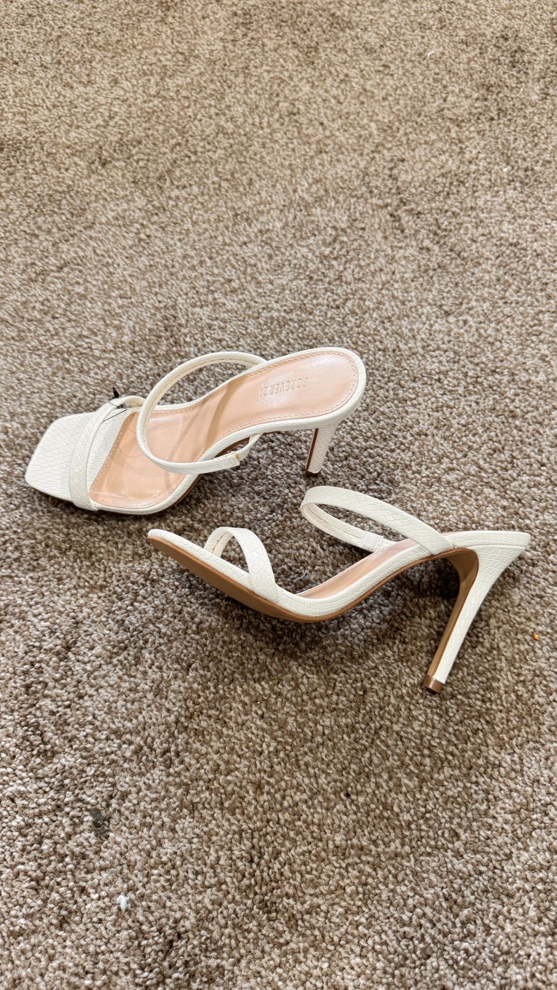 White Heels Size 6.5