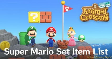 Animal Crossing New Horizons Mario Set