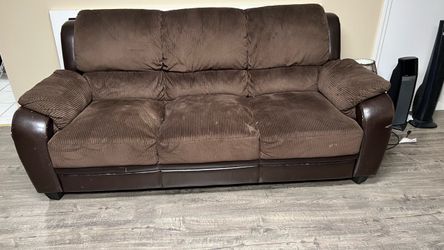 Brown 3-Seat Sofa – For Sale