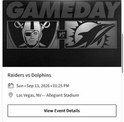 Raider tickets