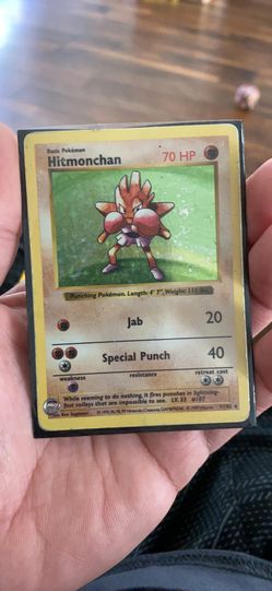 Pokémon card game Hitmonchan Holo