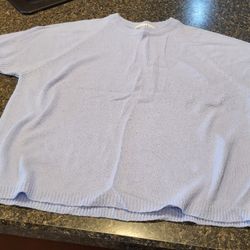 Women lg 14w/16w Bobbie Brooks Woman light blue ss sweater Lot 91
