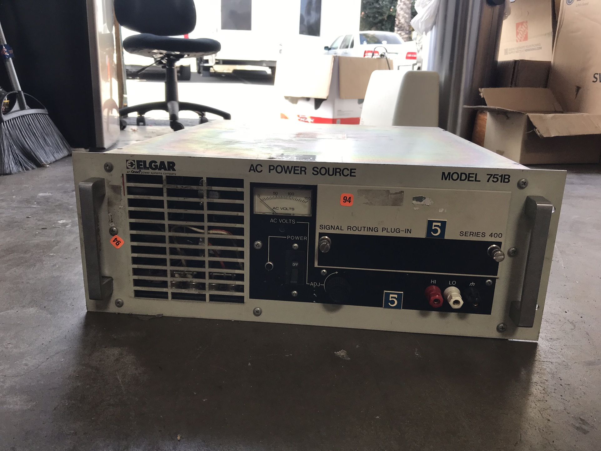 Elgar Ac Power Source Model 751B, 750 va