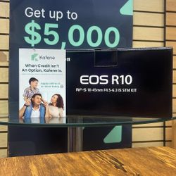 Canon R10 With 18-45mm Lens < $10 Down With Kafene 