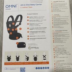 Ergobaby Omni Breeze All-in-One Baby Carrier, Onyx Black