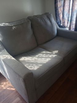 60 Inch Gray Loveseat Sofa