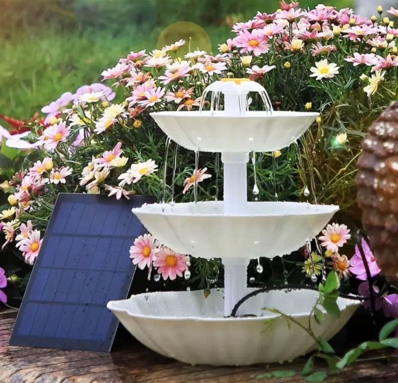 1 Set 2.5W Solar Bird Bath Fountain