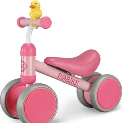 Baby Balance Bike Toys for 12- 24Months Kids Toy, Walker No Pedal Infant 4 Wheels Bicycle