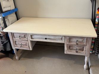 Solid wood desk
