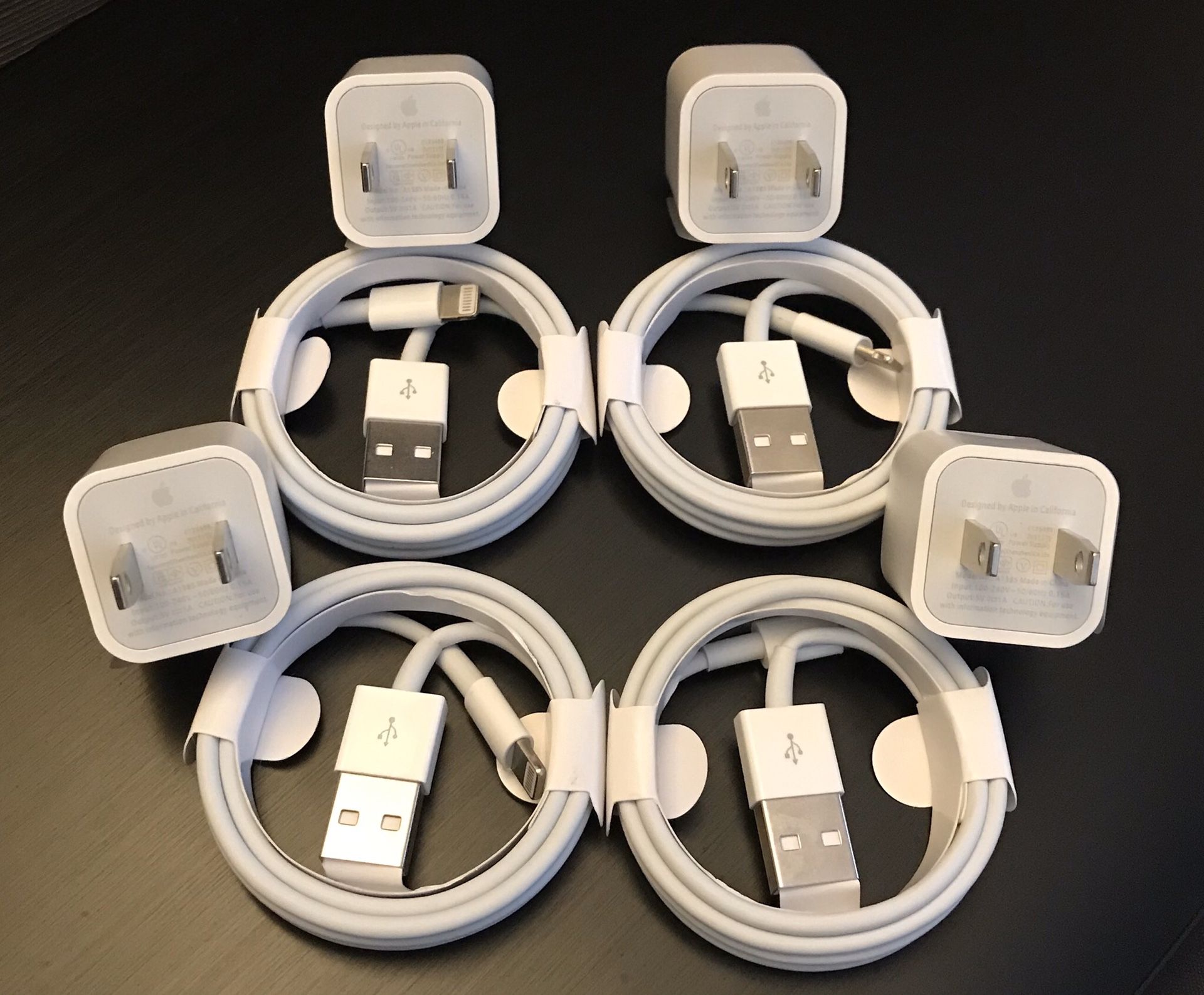 Apple iPhone Chargers 4 Sets