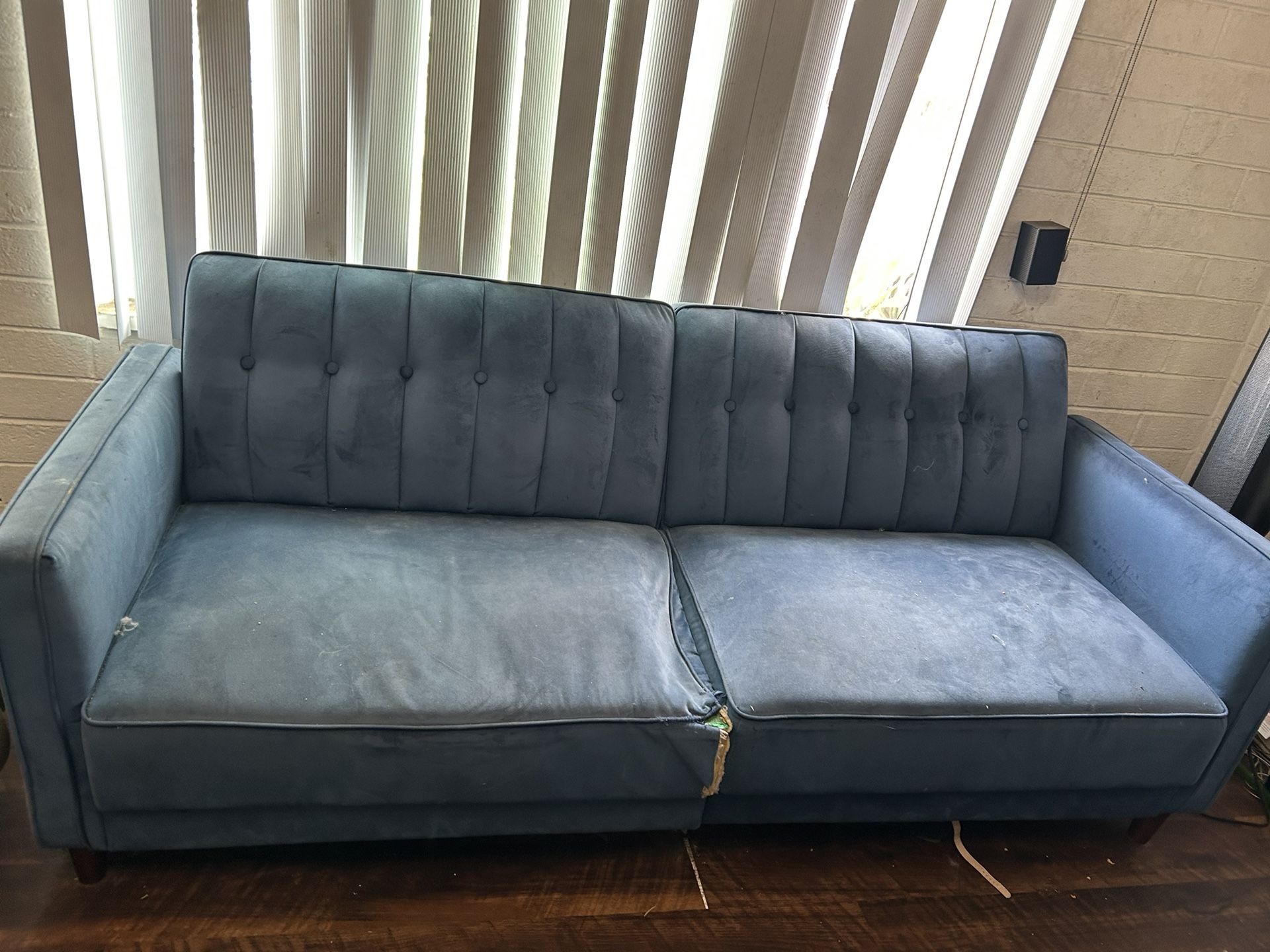 Blue Futon Couch