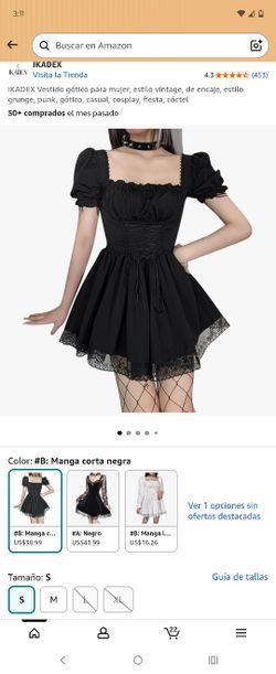 Wednesday Gothic Black Dress 