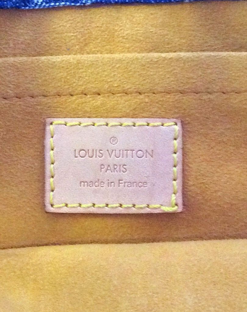 Louis Vuitton Blue Monogram Denim Sac Plat Cloth ref.797092 - Joli