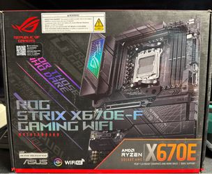 Asus ROG strix X670E-F gaming wifi. Brand New sealed