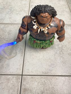 Disney’s Maui with Fish hook Talking Figure. 12in Tall
