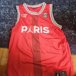 Tank Top NBA Basketball Shirt Paris Saint Germain jersey Michael Jordan New L